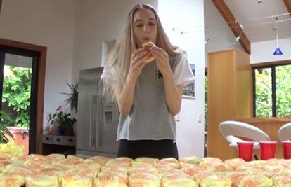 Ovo morate vidjeti: Manekenka za dva sata pojela 45 burgera