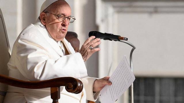 Pope Francis holds general audience at the Vatican