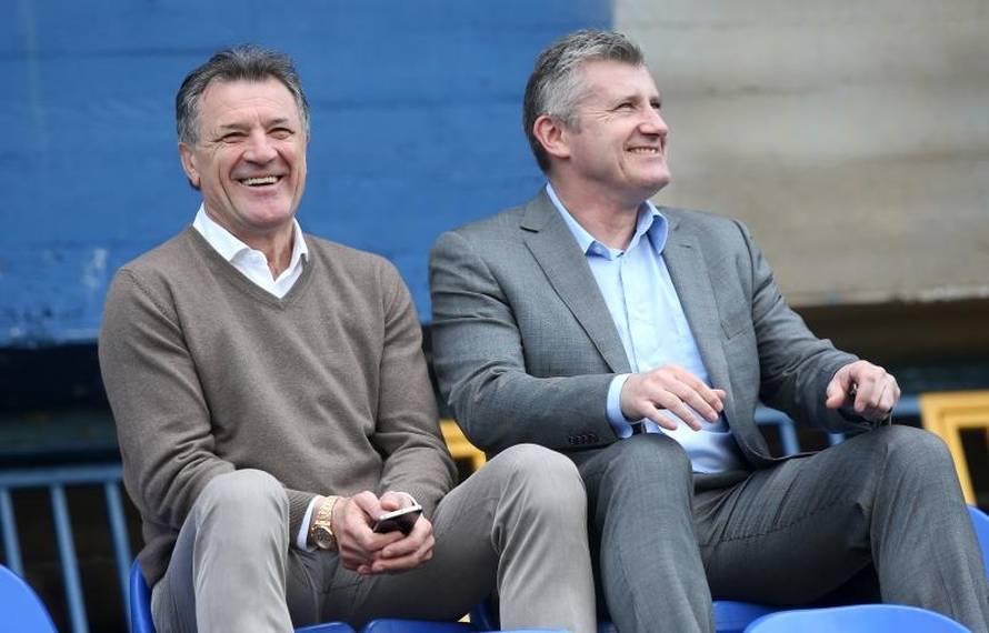 Mamić, Šuker i Mila Horvat na prvom treningu na Maksimiru