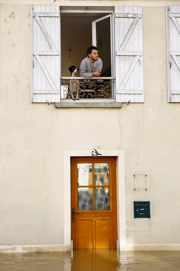 Floods due to heavy rain and storm Kirk in France