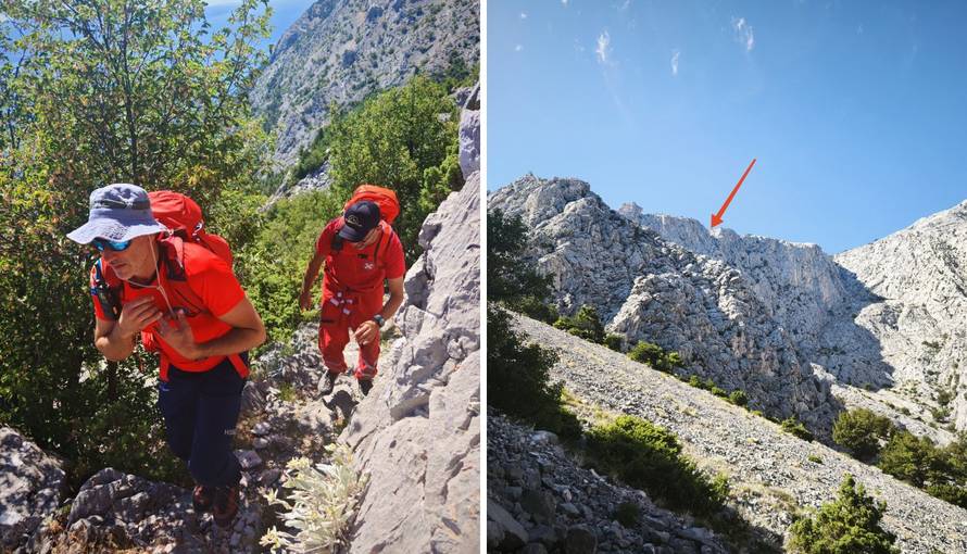 FOTO HGSS sa Sv. Ilije spašavao stranca koji se izgubio: 'Bio je iscrpljen, na suncu je preko 40'
