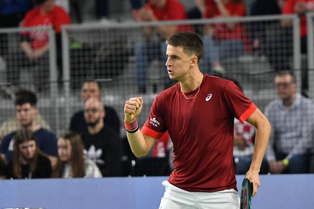 Varaždin: Davis Cup, meč Duje Ajduković - Bergs Zizou