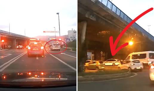 VIDEO Kakva bahatost u Splitu! Pred policijom jure kroz crveno