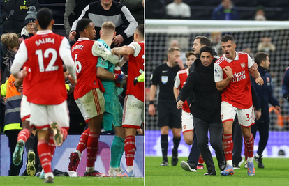 Huligan Spursa nogom udario golmana Arsenala! Arteta je utrčao na teren i spasio situaciju