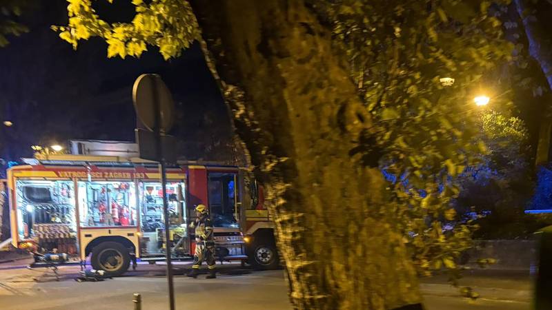 Požar u Kinu Tuškanac u Zagrebu, policija na terenu