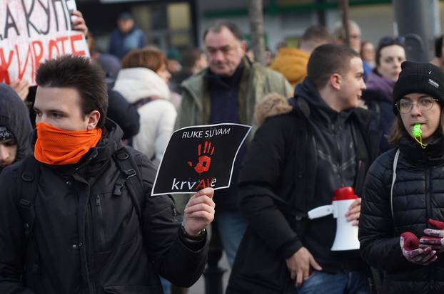 Tisuće ljudi prosvjeduju na ulicama Beograda