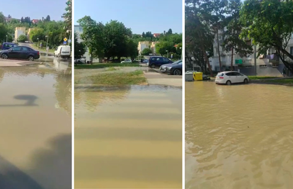 U Zagrebu opet pukla cijev: 'Sve je pod vodom, smeće pliva okolo, susjedi pomiču aute...'