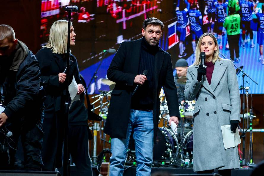 Zagreb: Svečani doček rukometnih reprezentativaca nakon osvojene bronce na Europskom prvenstvu