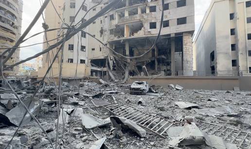 VIDEO Izrael brutalno 'udara' po  Bejrutu: Ru&scaron;evine su posvuda, eksplozije odjekivale cijelu no&cacute;