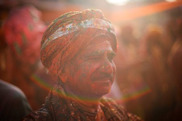 "Lathmar Holi" celebrations in Nandgaon