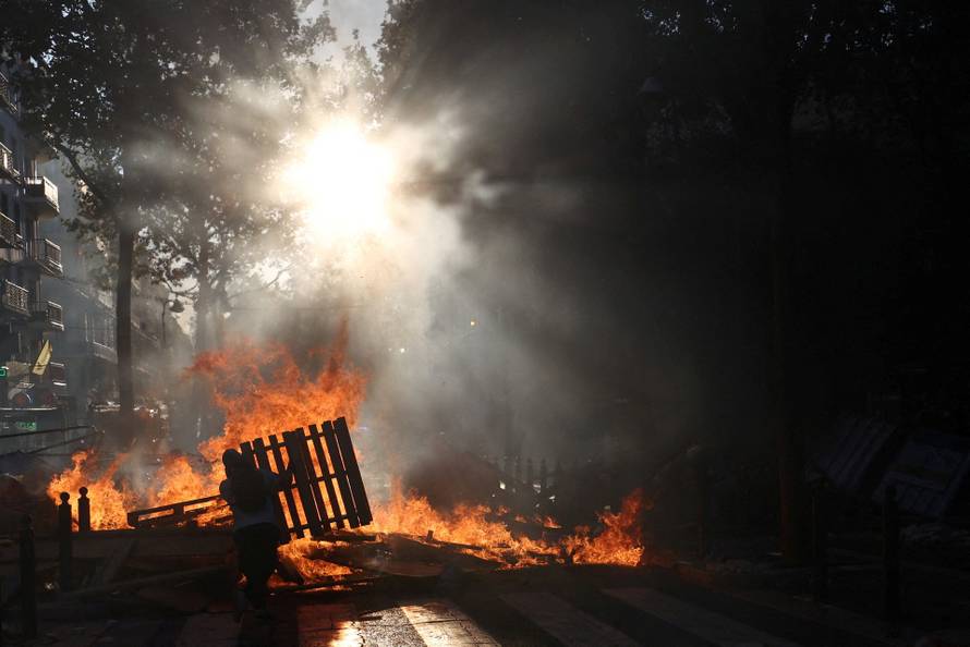 Nationwide protests in France against the cost of living