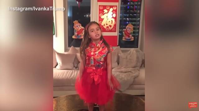 Kad čuju kako pjeva Trumpova unuka, Kinezi će ga obožavati