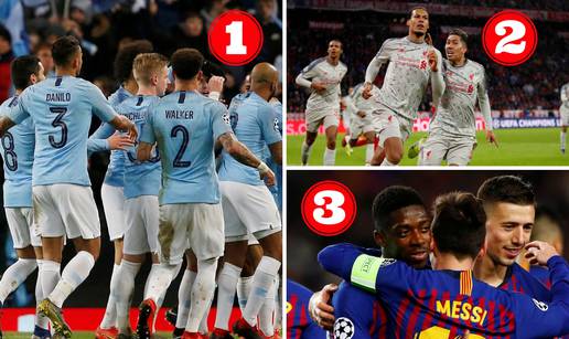 Prvi favorit Lige prvaka je City, slijede ga Liverpool i Barcelona