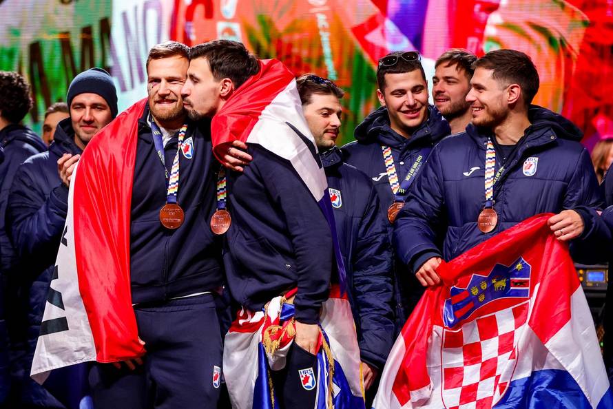 Zagreb: Svečani doček rukometnih reprezentativaca nakon osvojene bronce na Europskom prvenstvu