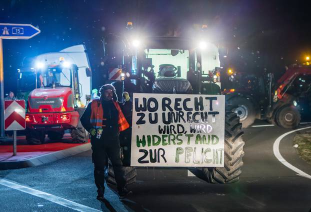 Farmer protests - Vetschau