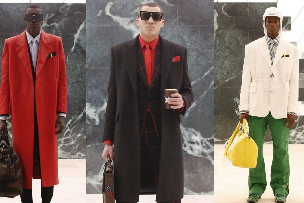 Louis Vuitton predlaže tailoring u crvenoj, srebrnoj i zelenoj boji