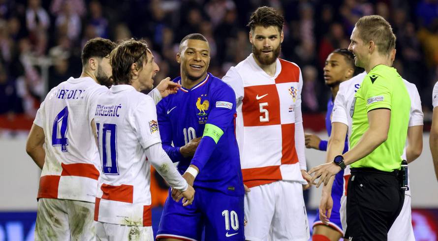 Prva utakmica četvrtfinala UEFA Lige nacija između Hrvatske i Francuske