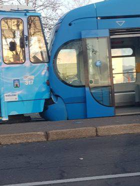 Zagreb: Tramvaji su se sudarili