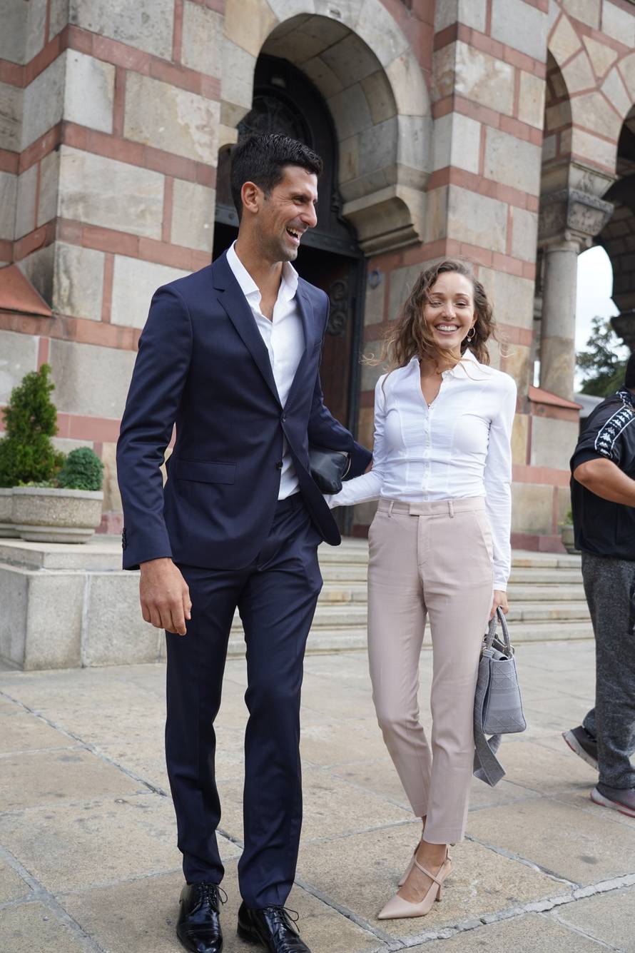 Beograd: Novak Đoković sa suprugom i djecom na vjenčanju brata Dorđa Đokovića