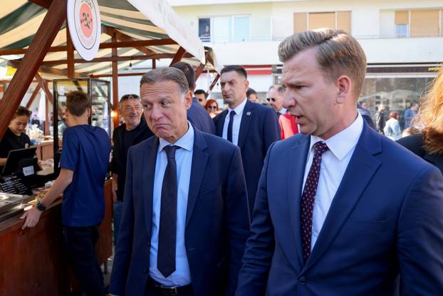 Zadar: Predsjednik Hrvatskog sabora Gordan Jandroković obišao je manifestaciju pod nazivom „Pijat na Pijaci“ 