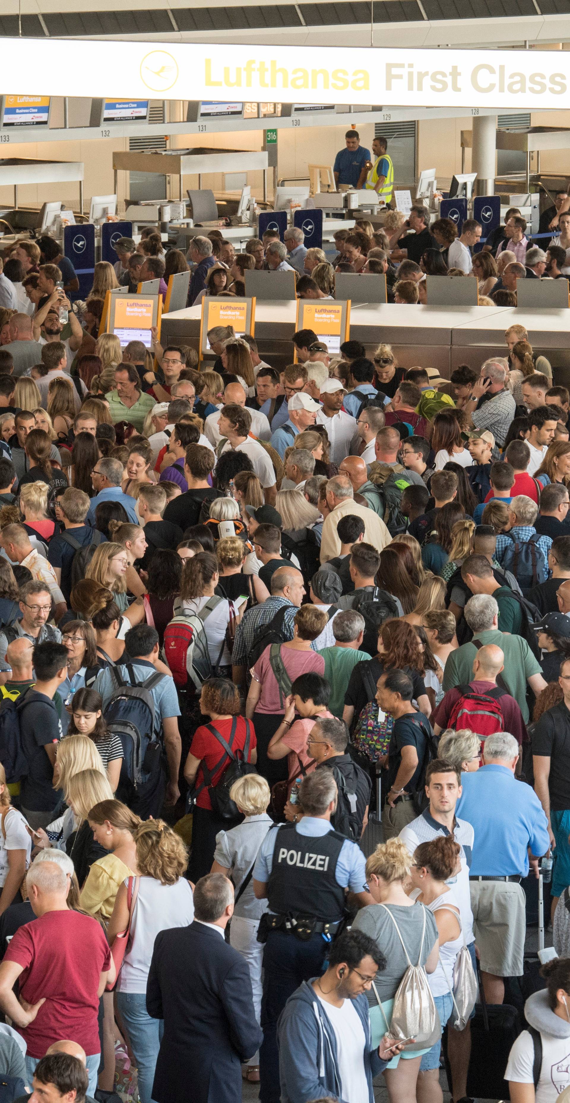 Frankfurt Airport partially cleared due to police action