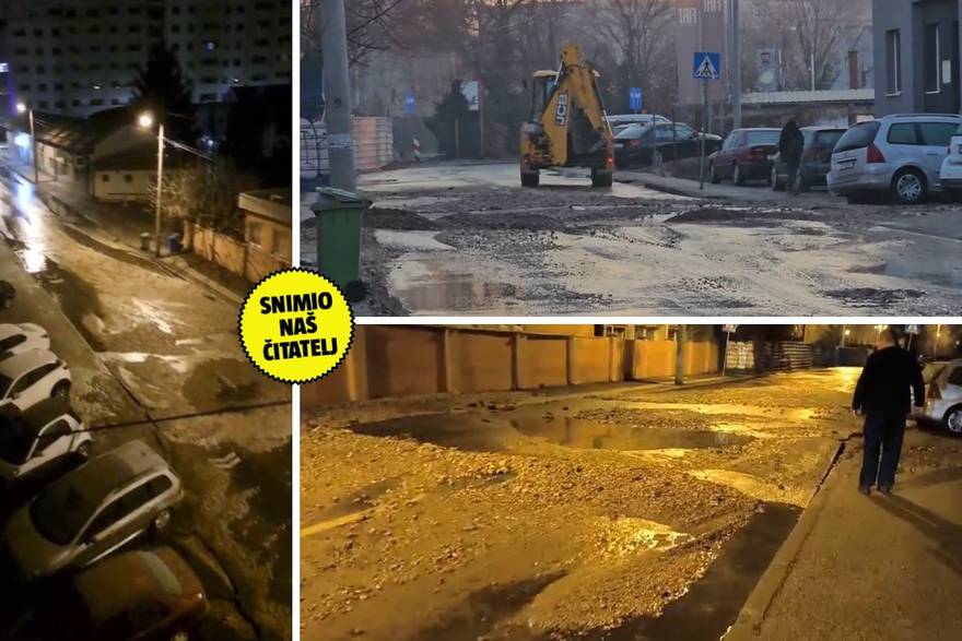 Zagreb: Puknuće cijevi