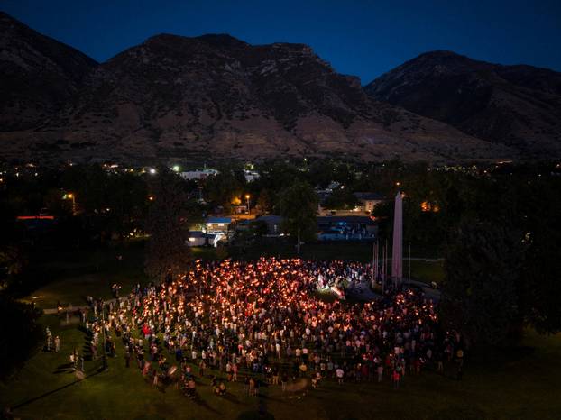 Vigil for Charlie Kirk in Provo