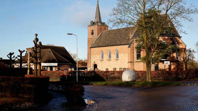 A general view of a street in the Dutch village of Ommeren