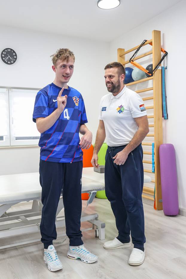 Zagreb: Ivan Šćepina i fizioterapeut Ante Lukas Stančin