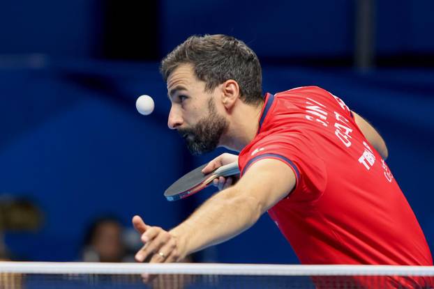 Zadar: Europsko ekipno prvenstvo u stolnom tenisu, Hrvatska - Njema&ccaron;ka