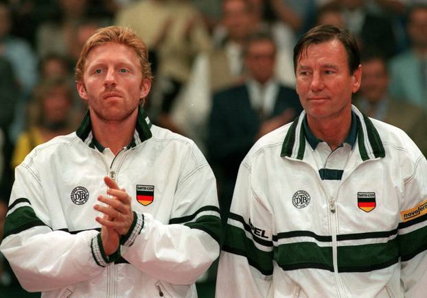 Niki Pilic and Boris Becker
