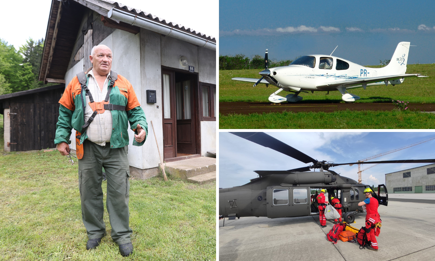 VIDEO Pčelar svjedočio padu aviona: 'Proletio je iznad kuće, i začuo se glasan zvuk. Strašno!'