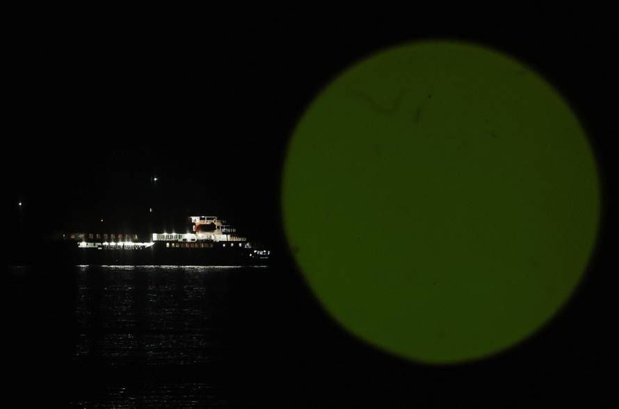 The cruise ship MV Hondius arrives at the port of Granadilla de Abona after being affected by a hantavirus outbreak, in Tenerife
