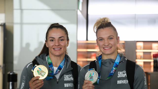 Zagreb: Povratak svjetske judo prvakinje Barbare Matić i doprvakinje Lare Cvjetko 