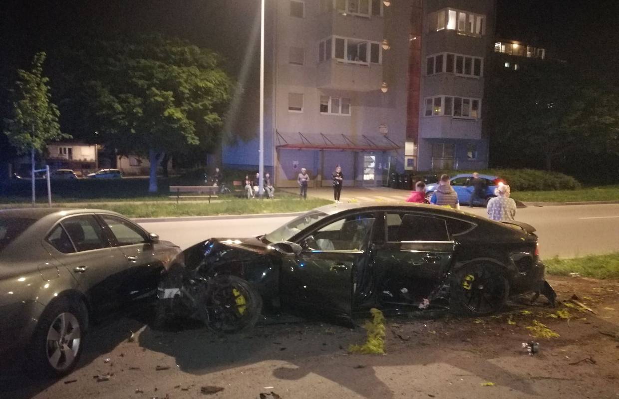 VIDEO Vozač u Dubravi prvo je pokupio tri stabla, a zatim se zabio u parkirane automobile