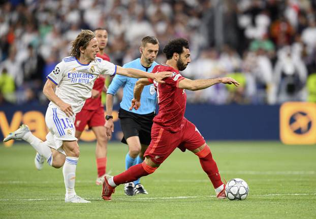 Soccer Champions League Final 2022/ Liverpool FC - Real Madrid 0:1.