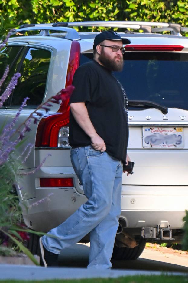 EXCLUSIVE: 2 and a half men star Angus t Jones is spotted while running errands in Los Angeles