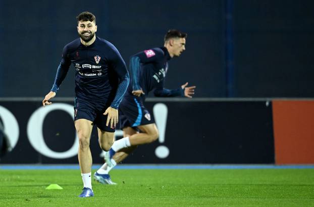 Zagreb: Trening nogometne reprezentacije prije utakmice protiv Latvije