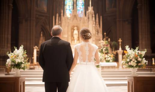 Dubrovčanki svećenik nije dao da je tata otprati do oltara?! Rekao mi je: 'To nije po Bibliji'