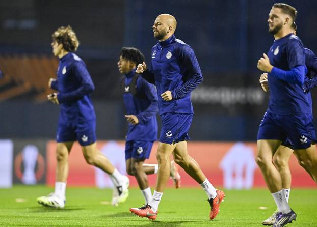 Zagreb: Trening GNK Dinamo uoči utakmice protiv Fenerbahce F.K.
