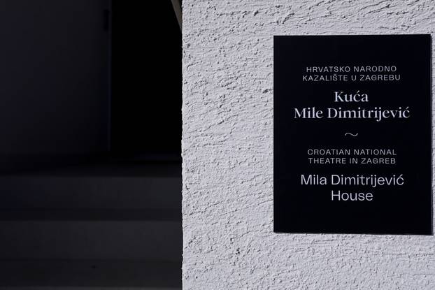 Zagreb: Otvorenje spomen kuće dramske umjetnice Mile Dimitrijević u Mesićevoj ulici