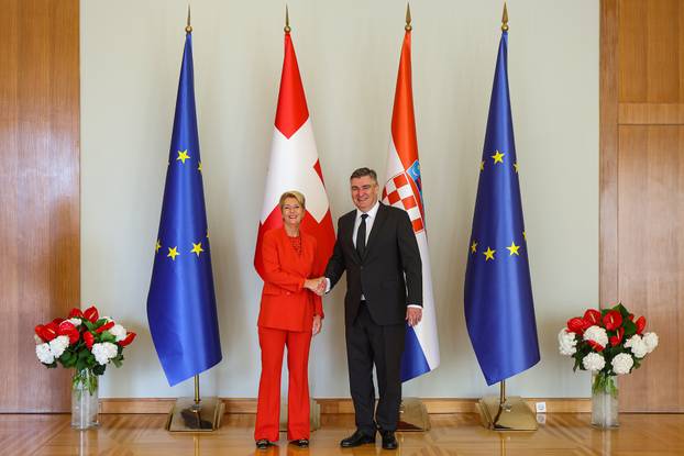 Zageb: Zoran Milanović sastao se sa švicarskom predsjednicom Karin Keller-Sutter