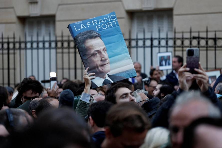 Former French President Sarkozy goes to jail to begin five-year sentence