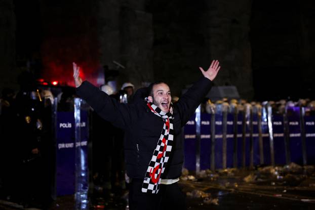 Protest against the detention of Istanbul Mayor Ekrem Imamoglu, in Istanbul