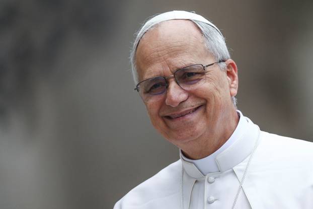 Pope Leo XIV holds his first general audience in St. Peter's Square, at the Vatican