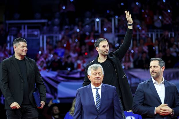 Zagreb: Svečana oproštajna ceremonija hrvatskih rukometnih legendi Domagoja Duvnjaka, Igora Karačića i Ivana Pešića