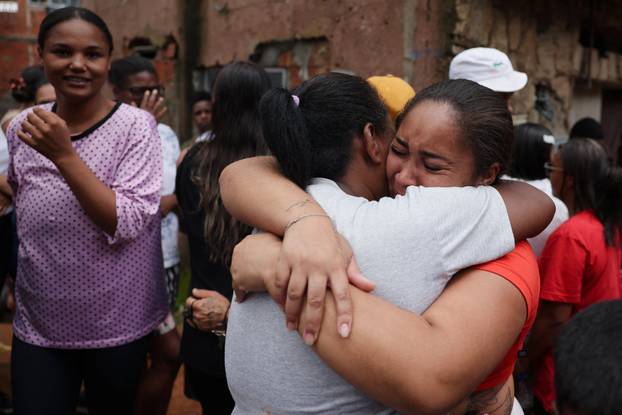 Aftermath of heavy rains in southeastern Brazil