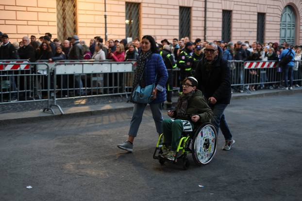 Pope Francis lies in state in St. Peter's Basilica at the Vatican
