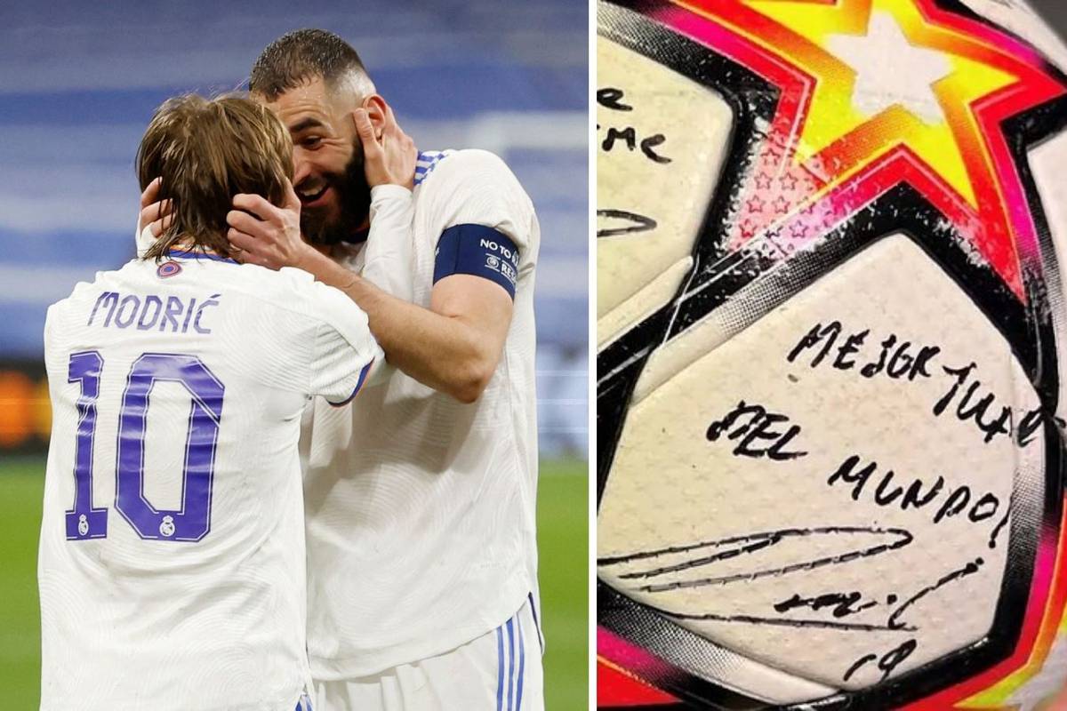Modrić se potpisao Benzemi na loptu: Evo što mu je poručio...