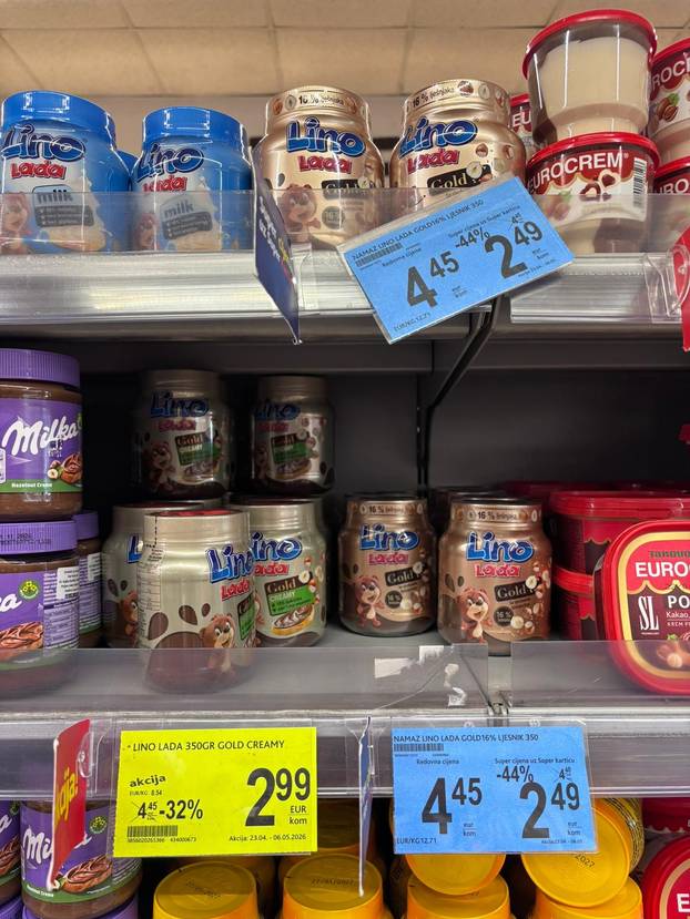 FOTO CIJENE Bili smo u dućanu u Crnoj Gori. Pogledajte koliko koštaju hrvatski proizvodi!
